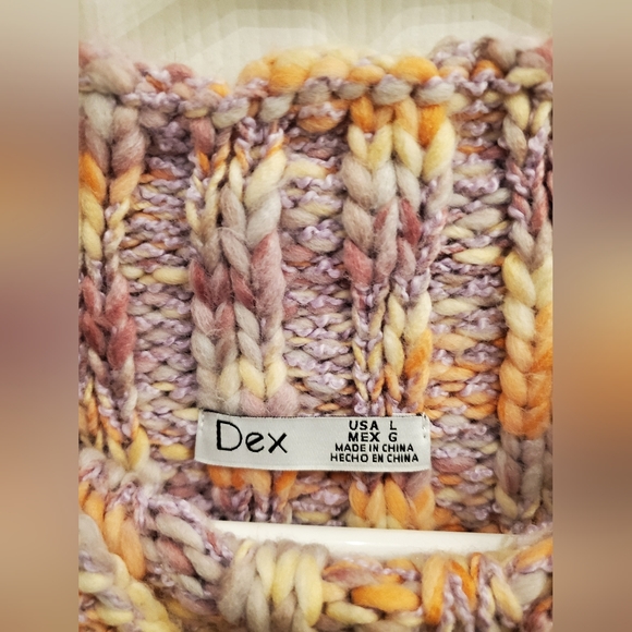 Dex Multi-Coloured Textured Stitch Sweater - Picture 6 of 6